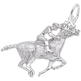 Sterling Silver Horse & Jockey Charm